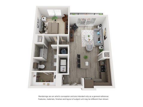 the outlook floor plan  woodland grove apartment homes